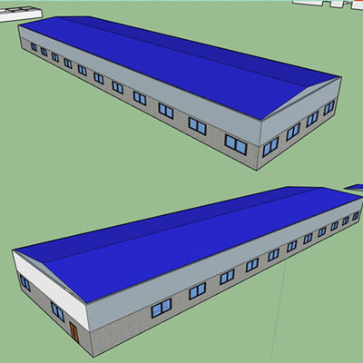 Qualität  Q355 / Q235 Steel Structure Farm Frame Prefab Building Construction GB usine