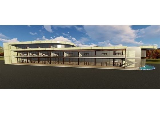 Kundenspezifische Stahlkonstruktion vorfabrizierter Einkaufszentrum-Stahlsupermarkt Decoiling