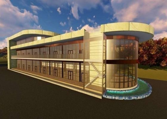 Kundenspezifische Stahlkonstruktion vorfabrizierter Einkaufszentrum-Stahlsupermarkt Decoiling