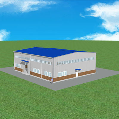 25m*20m vorfabrizierte Industrie-Stahlkonstruktions-Werkstatt-Verarbeitungsanlage