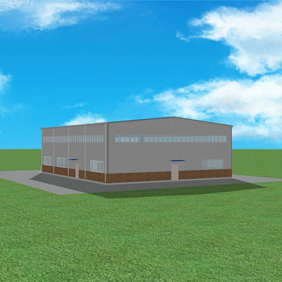 25m*20m vorfabrizierte Industrie-Stahlkonstruktions-Werkstatt-Verarbeitungsanlage