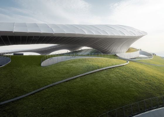 Kundengebundene metallgebäude-Turnhalle des Stahlkonstruktions-Stadions-Q355 Fertig