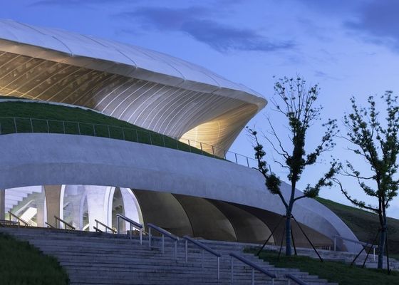 Vorfabriziertstruktureller Stahlbau Decoiling des stahlkonstruktions-Stadions-Q235