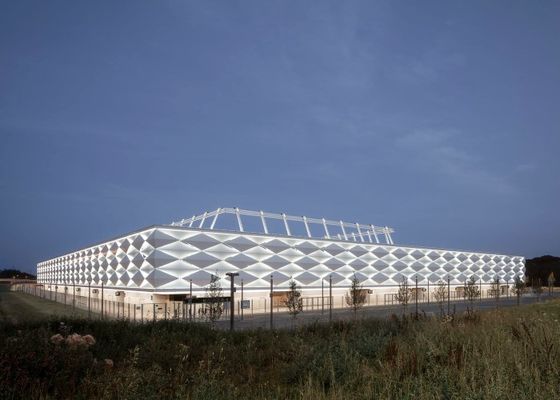 Typische Fertigturnhalle galvanisierte weitgespannten Stahlbau