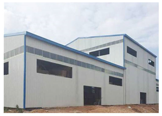 54m*20m fabrizierten Stahlwerkstatt-Bau-Fertigstahlrahmen-Haus GB vor