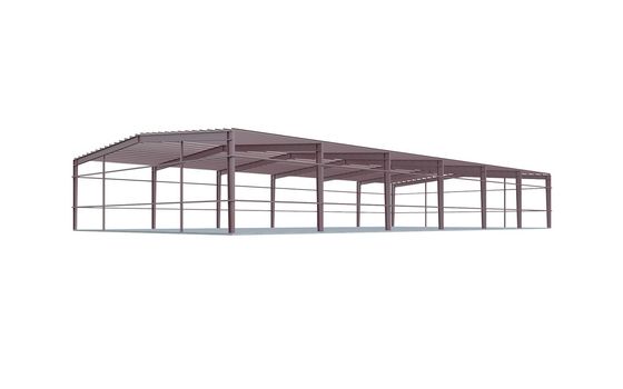 Lager vorfabrizierter Stahl verschüttet Q355B-Handelsstahlmetallgebäude