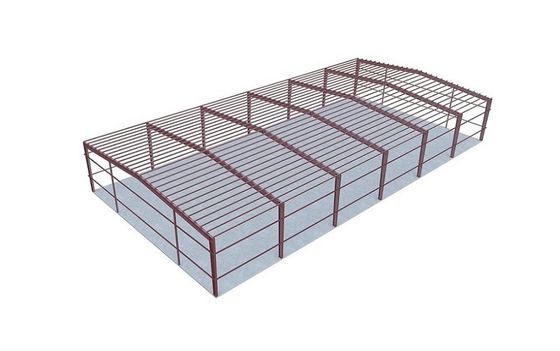 Lager vorfabrizierter Stahl verschüttet Q355B-Handelsstahlmetallgebäude