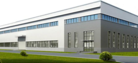 Kommerzieller vorfabrizierter Bürogebäude-Leichtgewichtler-Stahlportalrahmen Q355B