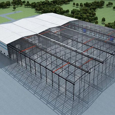Heißes Bad-galvanisierter Stahlwerkstatt-Bau mit Dach-und Wand