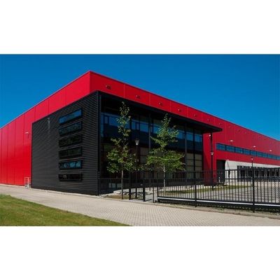 Stahlkonstruktions-Lagerhalle mit Rollladen/Schwing-/Schiebetüren und Schräg-/Flachdach