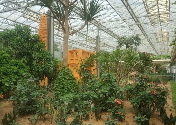 Grünpflanzengarten-Gewächshaus aus gehärtetem Glas für große Zierblumen
