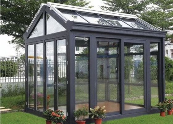 Wintergarten Sonnenlichtraum Kleines Venlo-Glasgewächshaus aus Stahl Entspannt