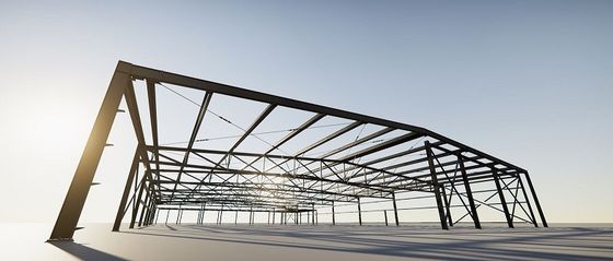Modernes helles Stahlkonstruktions-Lager, das Berufs-ISO 9001 aufbaut
