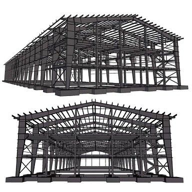 Gittervorgefertigte Stahlwerkstatt mit kundenspezifischem Design