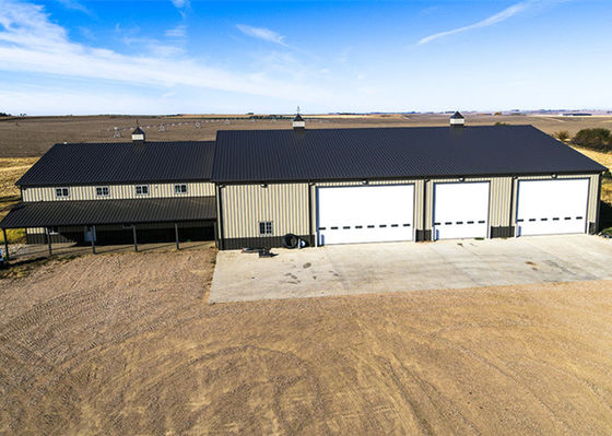 Industrielle Stahlkonstruktion Lagerhausrahmen Bau Bauwerk Garage