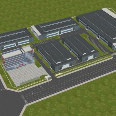 Warmgewalzte H-Abschnittsstahlkolonnen Stahlkonstruktion Lagerhaus Winddicht