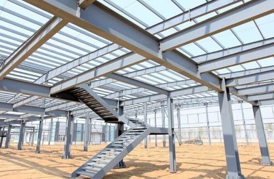 Geschweißtes H-Abschnitt Stahlrahmen Lagerhaus für Aluminiumfenster und Türen