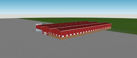 Stahlkonstruktion Lagerhaus Baumaterial für gewerbliche und landwirtschaftliche Gebäude