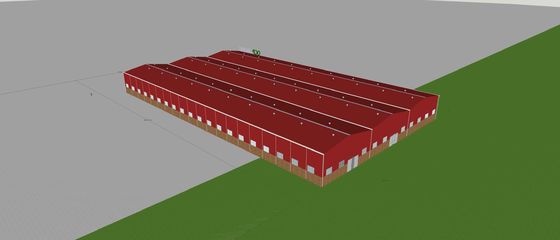 Stahlkonstruktion Lagerhaus Baumaterial für gewerbliche und landwirtschaftliche Gebäude