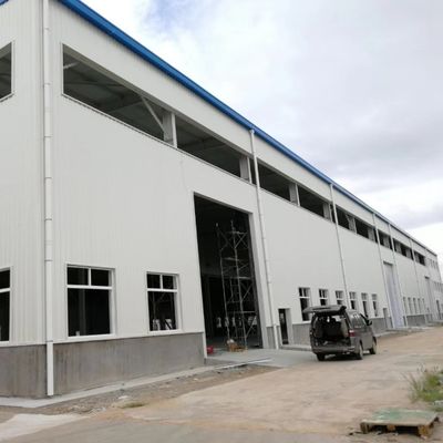Modernes Design Leichtmetallgebäude Vorgefertigte Stahlkonstruktion Werkstatt