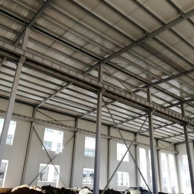 Modernes Design Leichtmetallgebäude Vorgefertigte Stahlkonstruktion Werkstatt