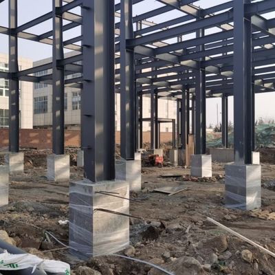 Vorgefertigte Breitflächen-Leichtstahl Industriegebäude Stahlkonstruktionslager