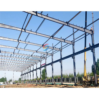 Einfache Installation Stahlkonstruktion Lager für Industriebau mit Aluminiumfenstern