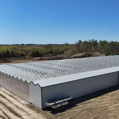 Wenluo Sightseeing Glas Gewächshaus - Große Gemüseanlage Gewächshaus