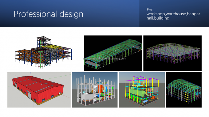 Gitter-vorfabrizierte Metalllager-Geb&auml;ude-gro&szlig;e Spanne ISO9001 1