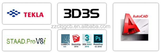 Stahlkonstruktions-Werkstatt-Industrie, die h-Art Spalten-C Purlin errichtet 0